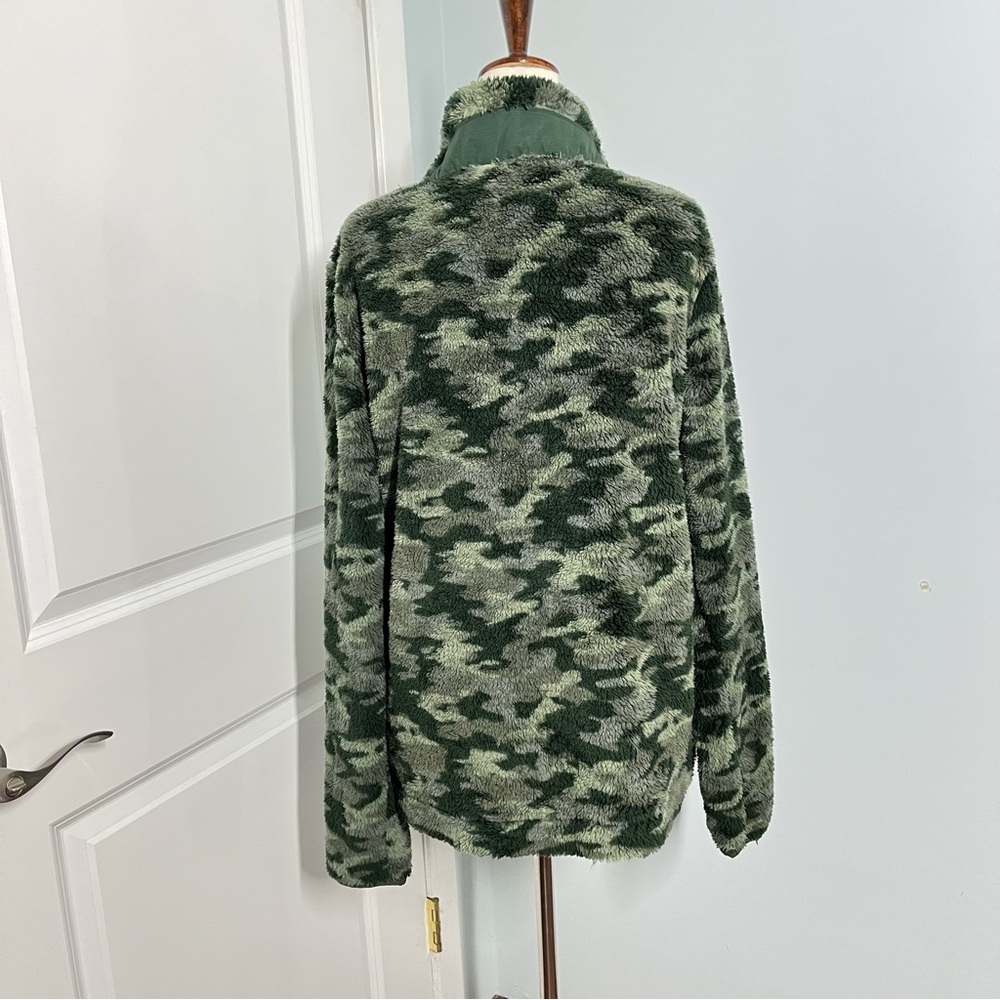 Eddie Bauer camouflage half button fleece size M - Picture 8 of 12